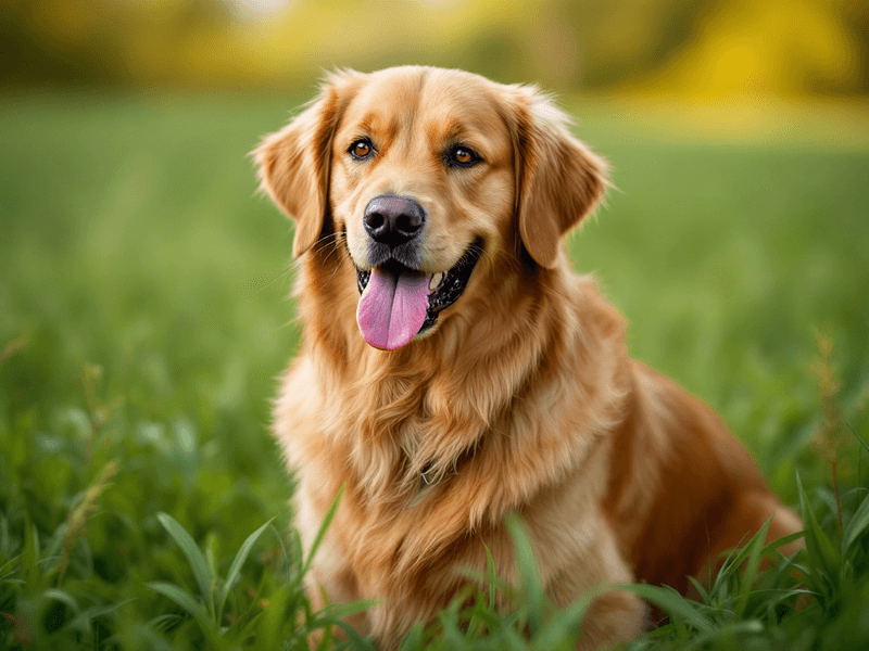 Portrait d'un Golden Retriever (pur)